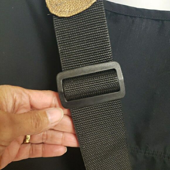 Genuine Leather Crossbody Sling Backpack Unisex Brown Multi Pocket - Picture 5 of 13